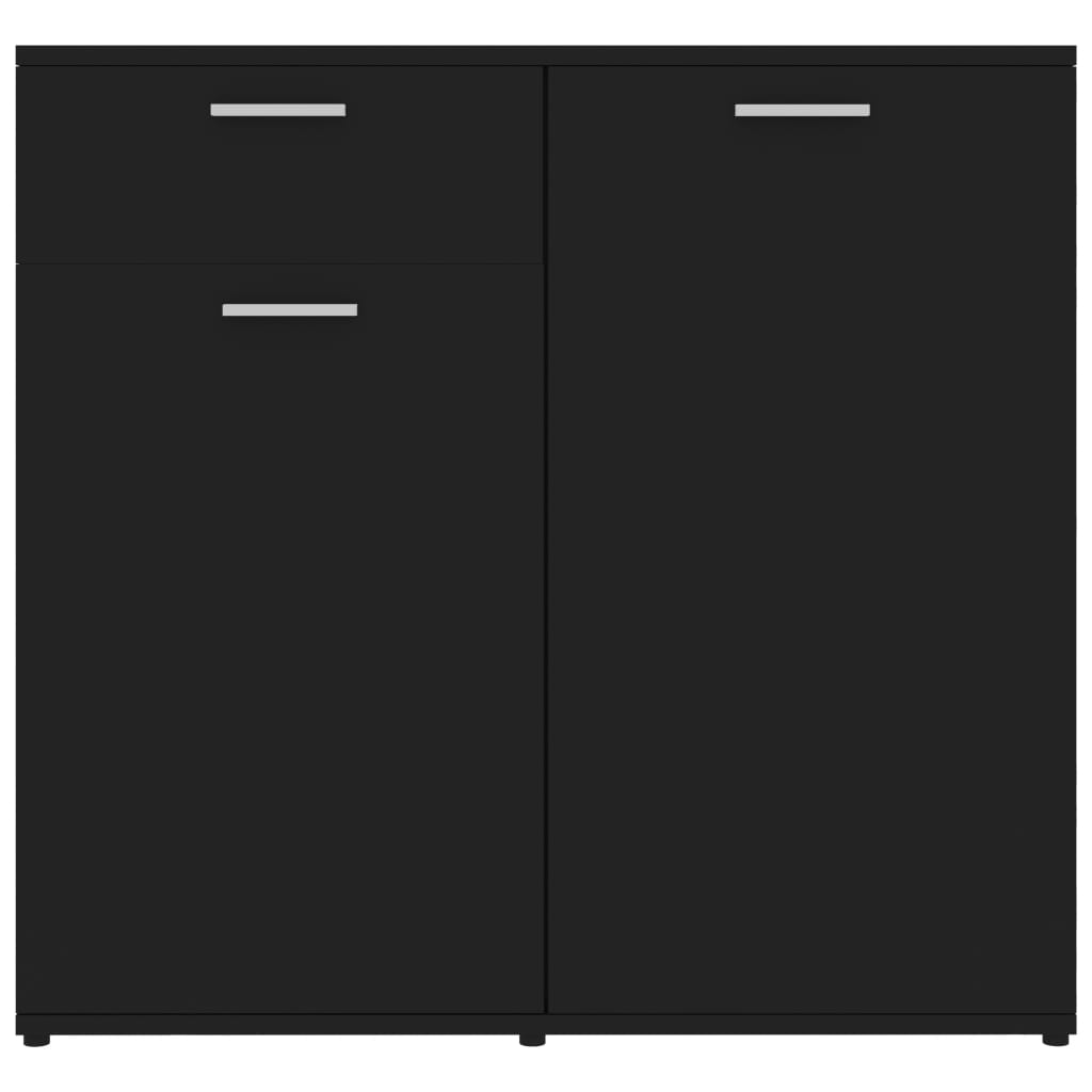 Senkki musta 80x36x75 cm tekninen puu - Sisustajankoti.fi