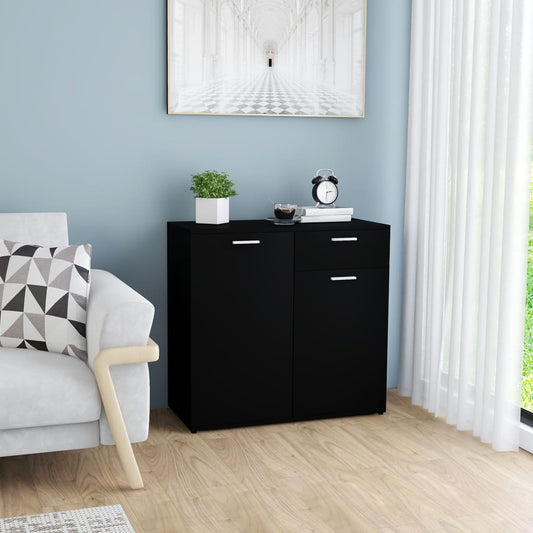 Senkki musta 80x36x75 cm - Sisustajankoti.fi