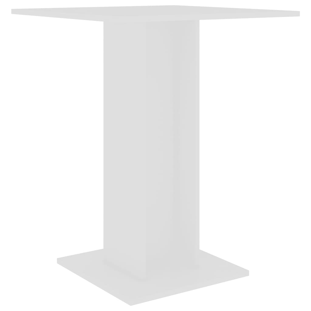 Bistropöytä valkoinen 60x60x75 cm - Sisustajankoti.fi