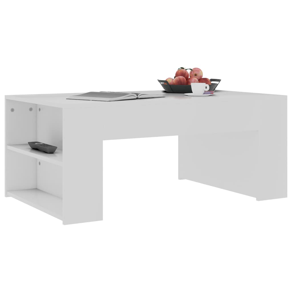 Sohvapöytä valkoinen 100x60x42 cm - Sisustajankoti.fi