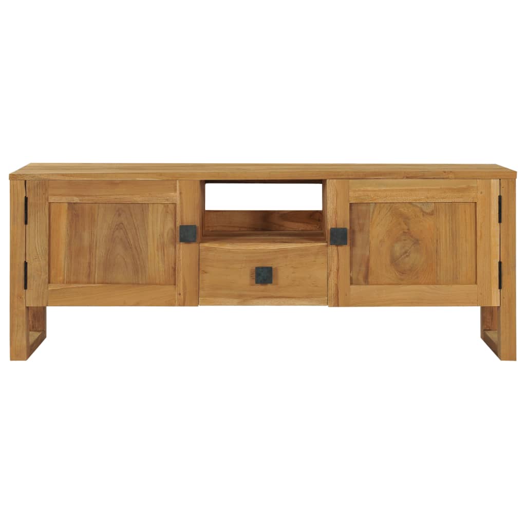 TV-taso 120x32x45 cm täysi tiikki - Sisustajankoti.fi