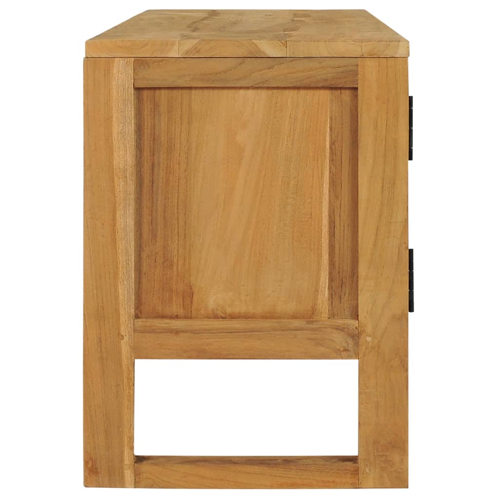 TV-taso 120x32x45 cm täysi tiikki - Sisustajankoti.fi
