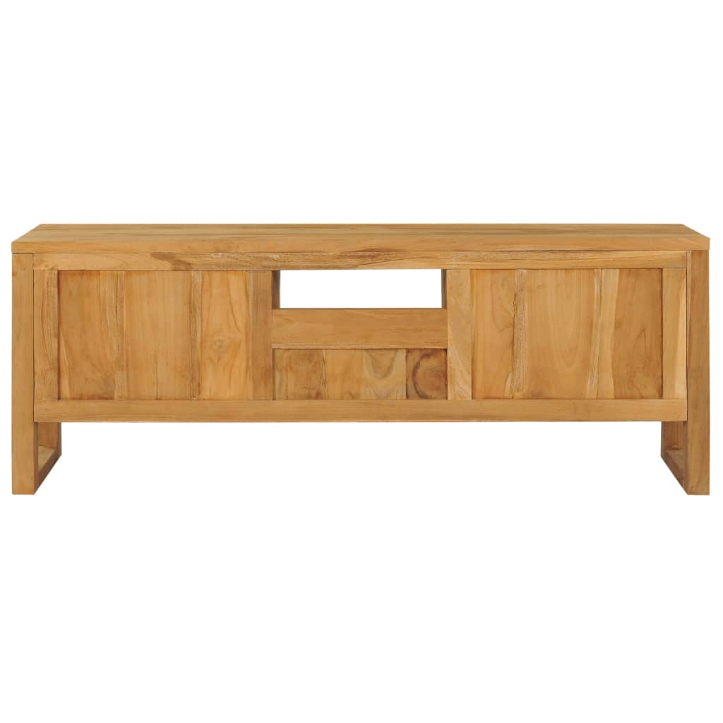 TV-taso 120x32x45 cm täysi tiikki - Sisustajankoti.fi