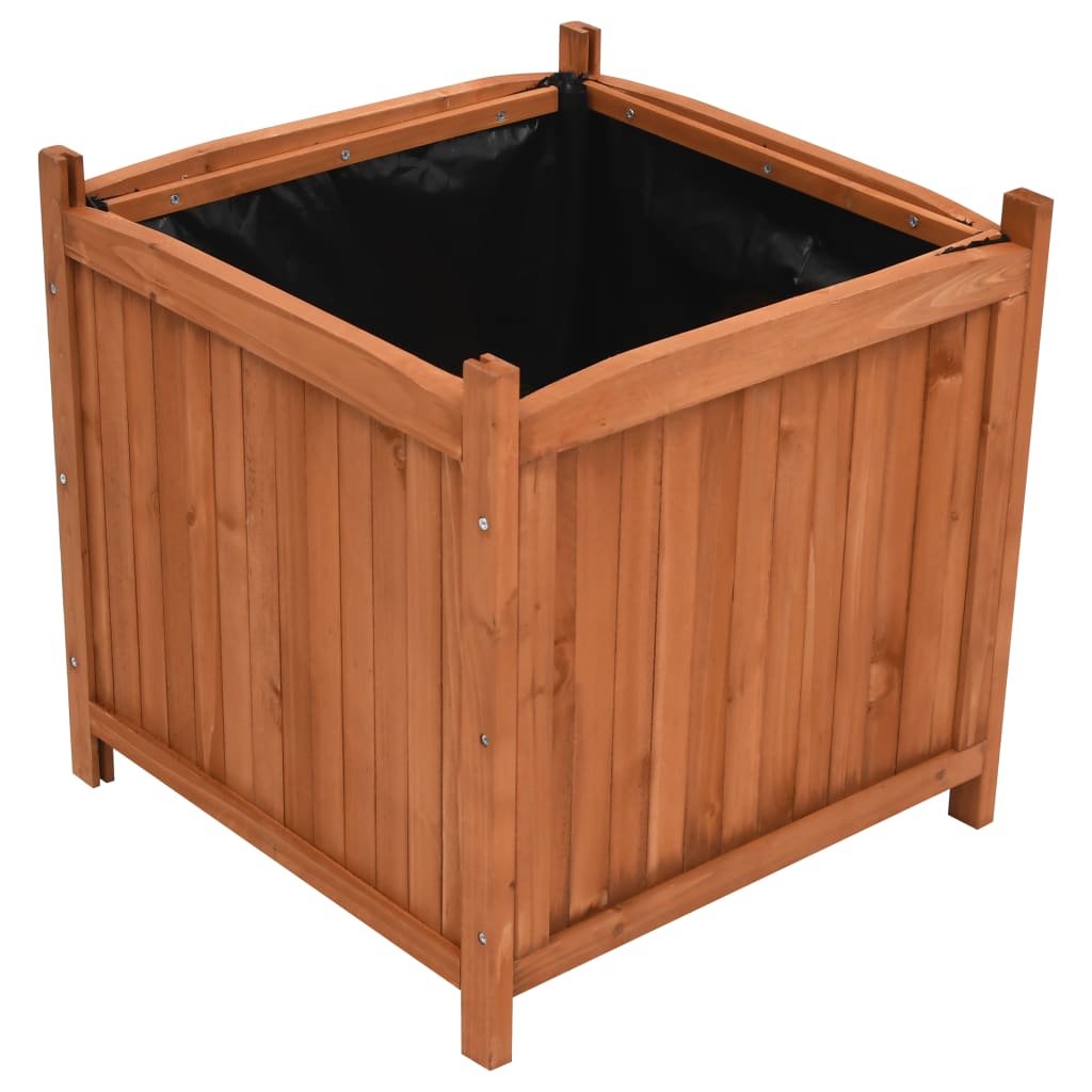 Korotetut kukkalaatikot 2 kpl 50x50x50 cm kuusi - Sisustajankoti.fi