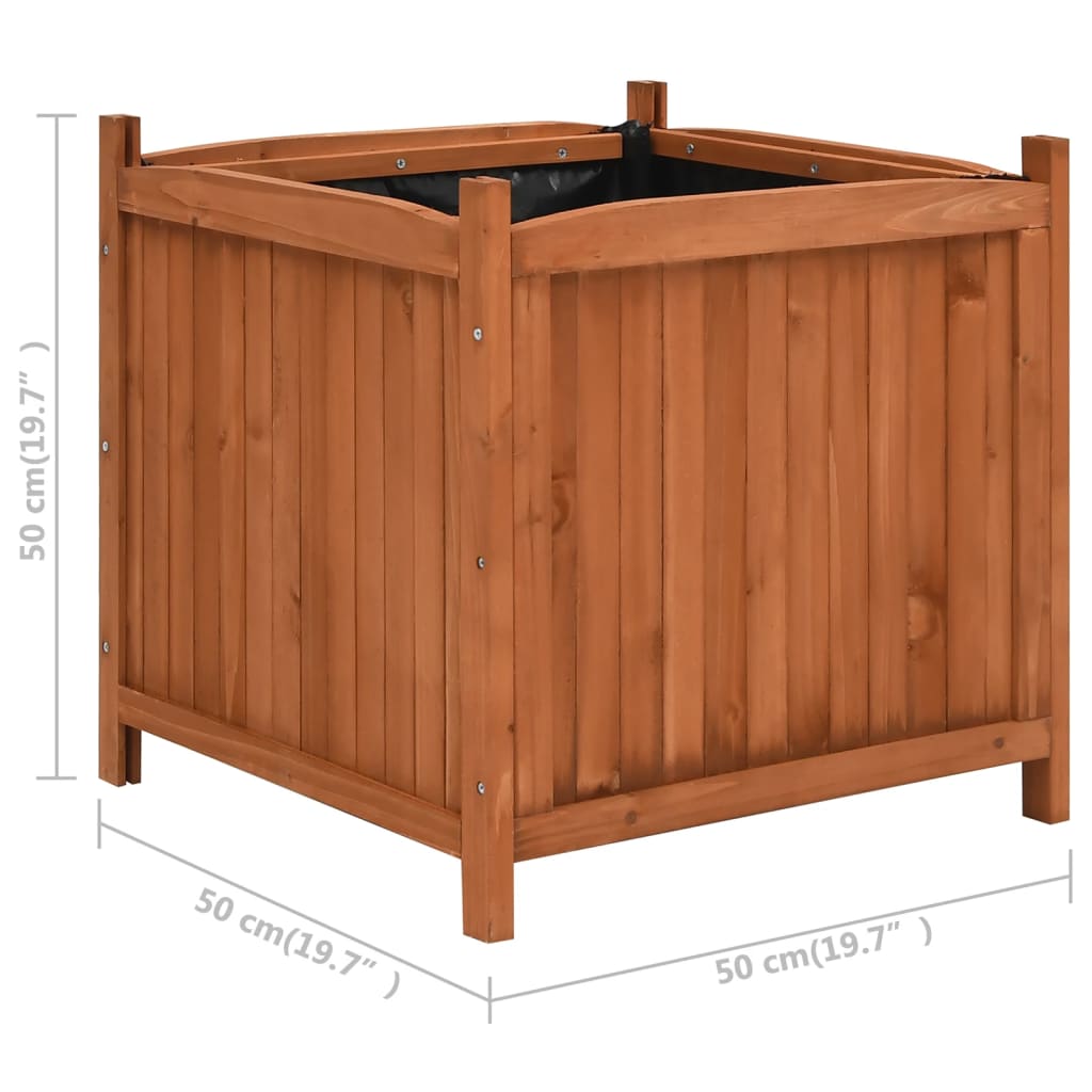 Korotetut kukkalaatikot 2 kpl 50x50x50 cm kuusi - Sisustajankoti.fi