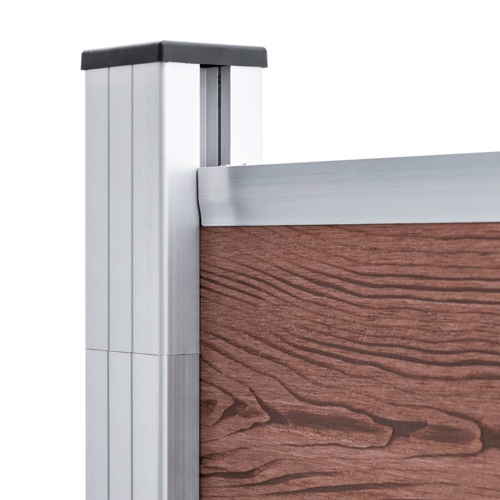 Aitasarja 1 neliöpaneeli + 1 vinopaneeli WPC 273x186 cm ruskea - Sisustajankoti.fi