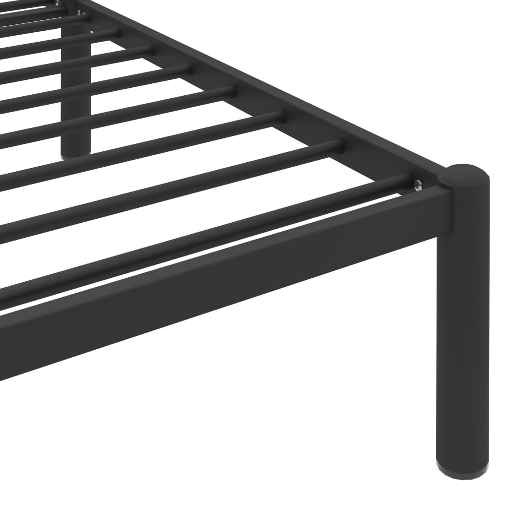 Sängynrunko musta metalli 160x200 cm - Sisustajankoti.fi