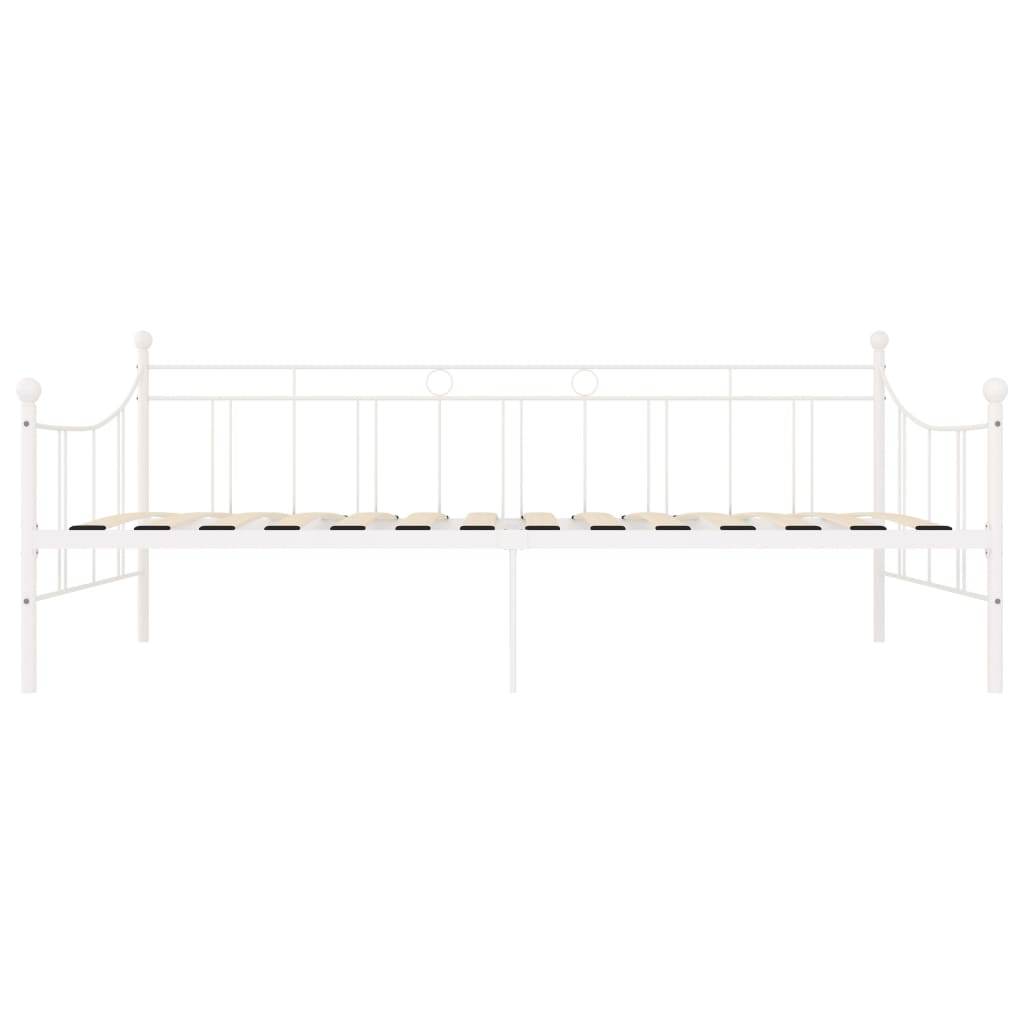 Päivävuoteenrunko valkoinen metalli 90x200 cm - Sisustajankoti.fi