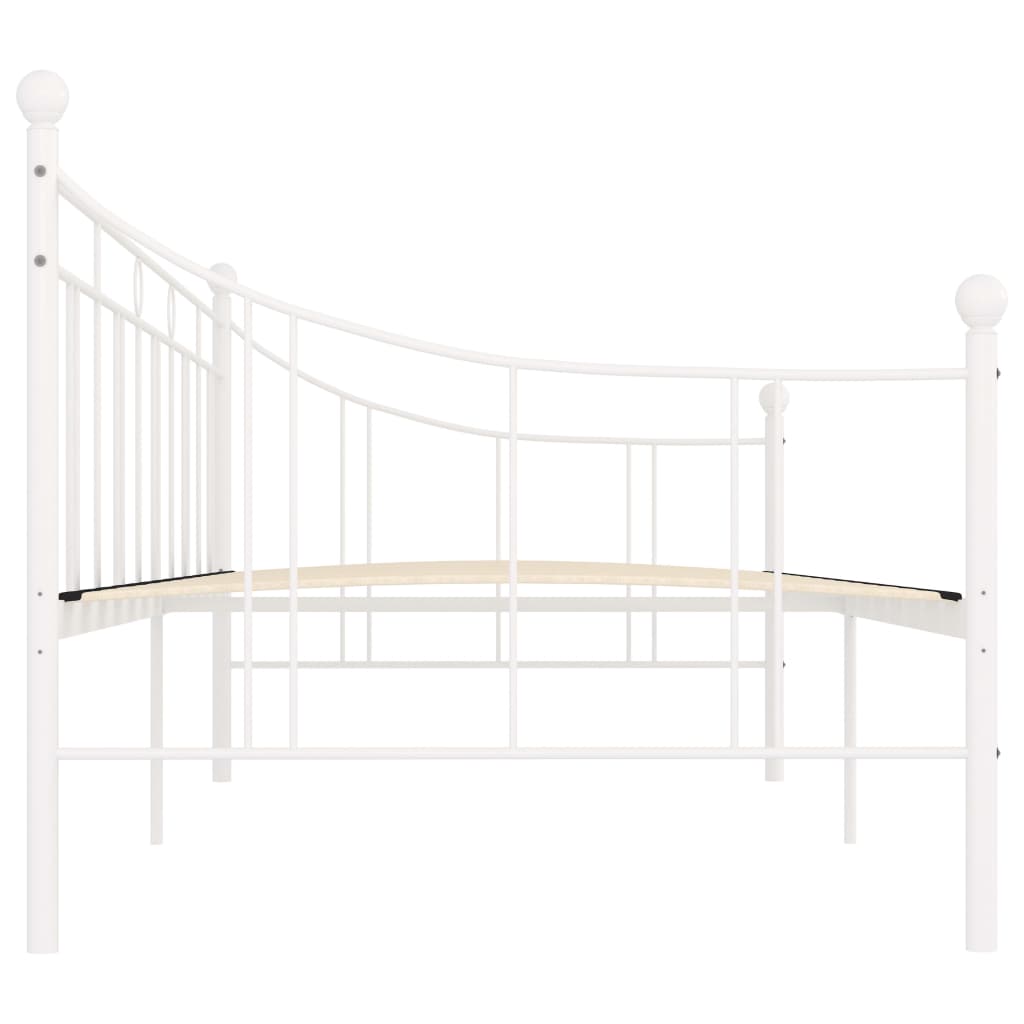 Päivävuoteenrunko valkoinen metalli 90x200 cm - Sisustajankoti.fi