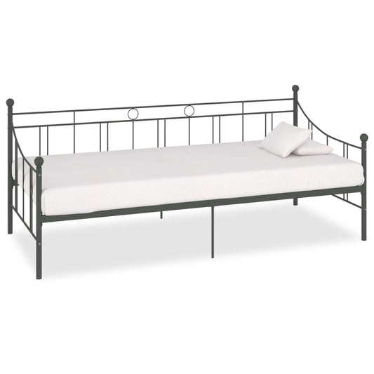 Päivävuoteenrunko harmaa metalli 90x200 cm - Sisustajankoti.fi