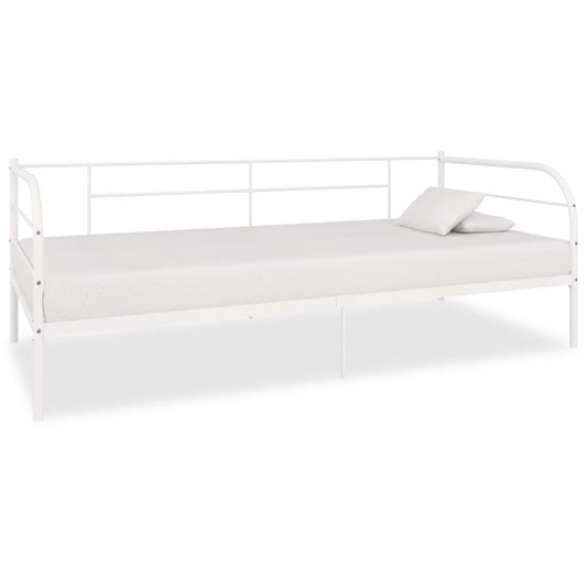 Päivävuoteenrunko valkoinen metalli 90x200 cm - Sisustajankoti.fi