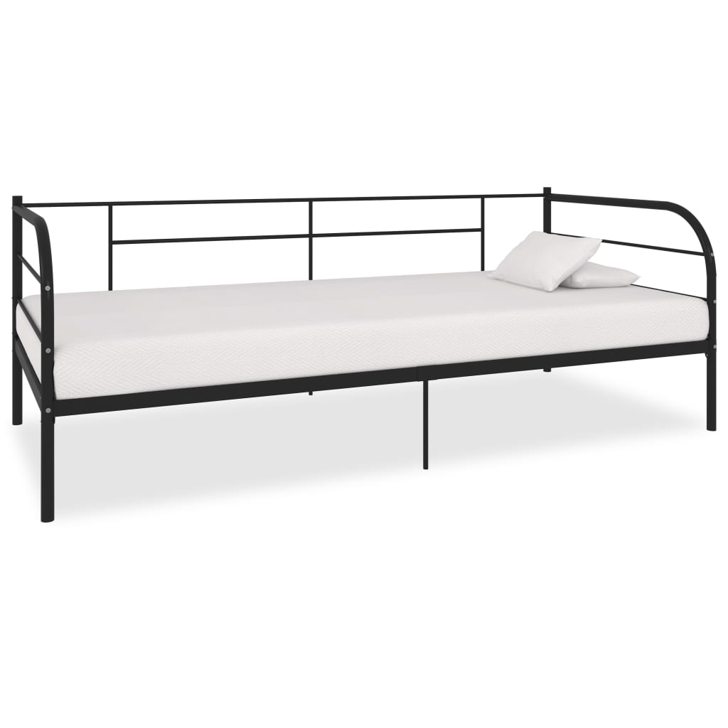 Päivävuoteenrunko musta metalli 90x200 cm - Sisustajankoti.fi