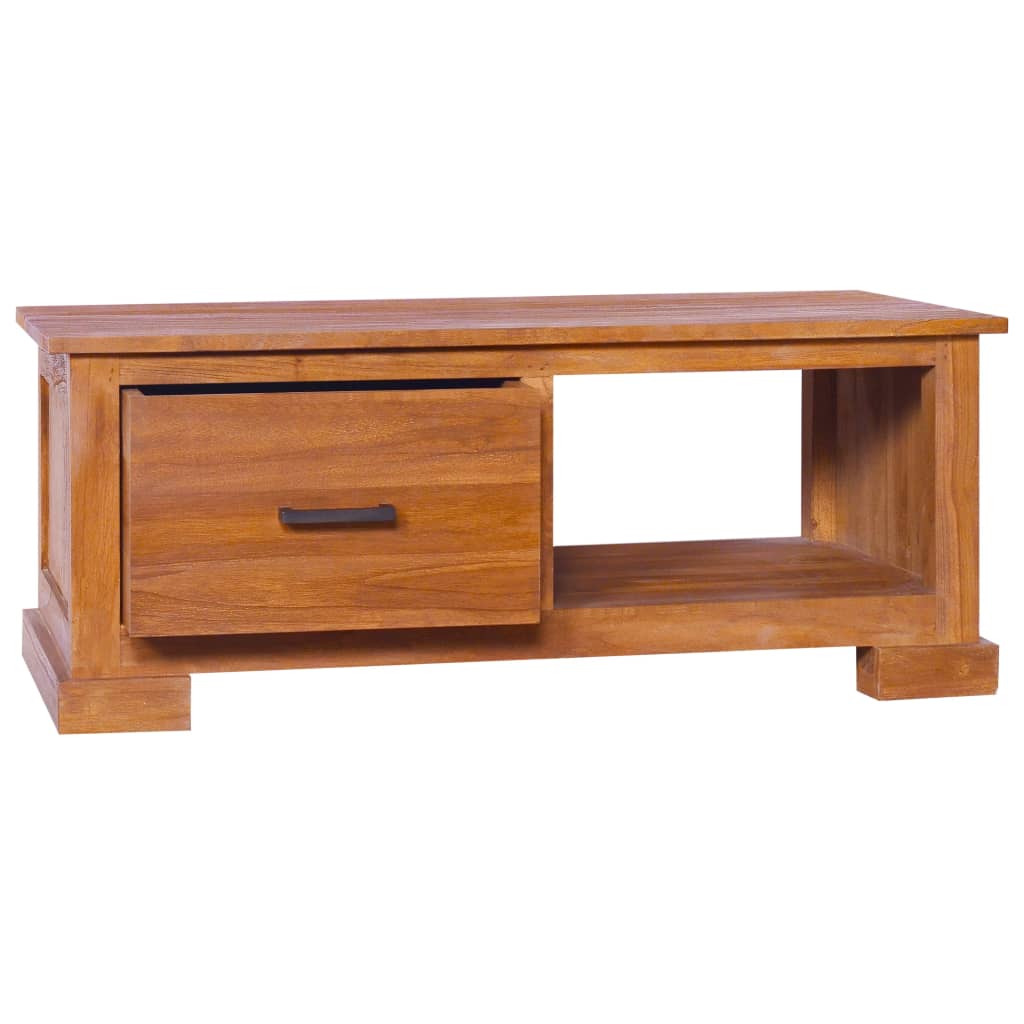 TV-taso 90x50x37 cm täysi tiikki - Sisustajankoti.fi