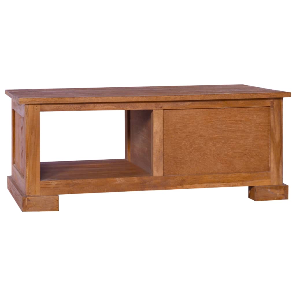 TV-taso 90x50x37 cm täysi tiikki - Sisustajankoti.fi