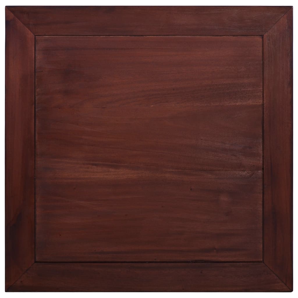 Sohvapöytä klassinen ruskea 68x68x30 cm täysi mahonki - Sisustajankoti.fi