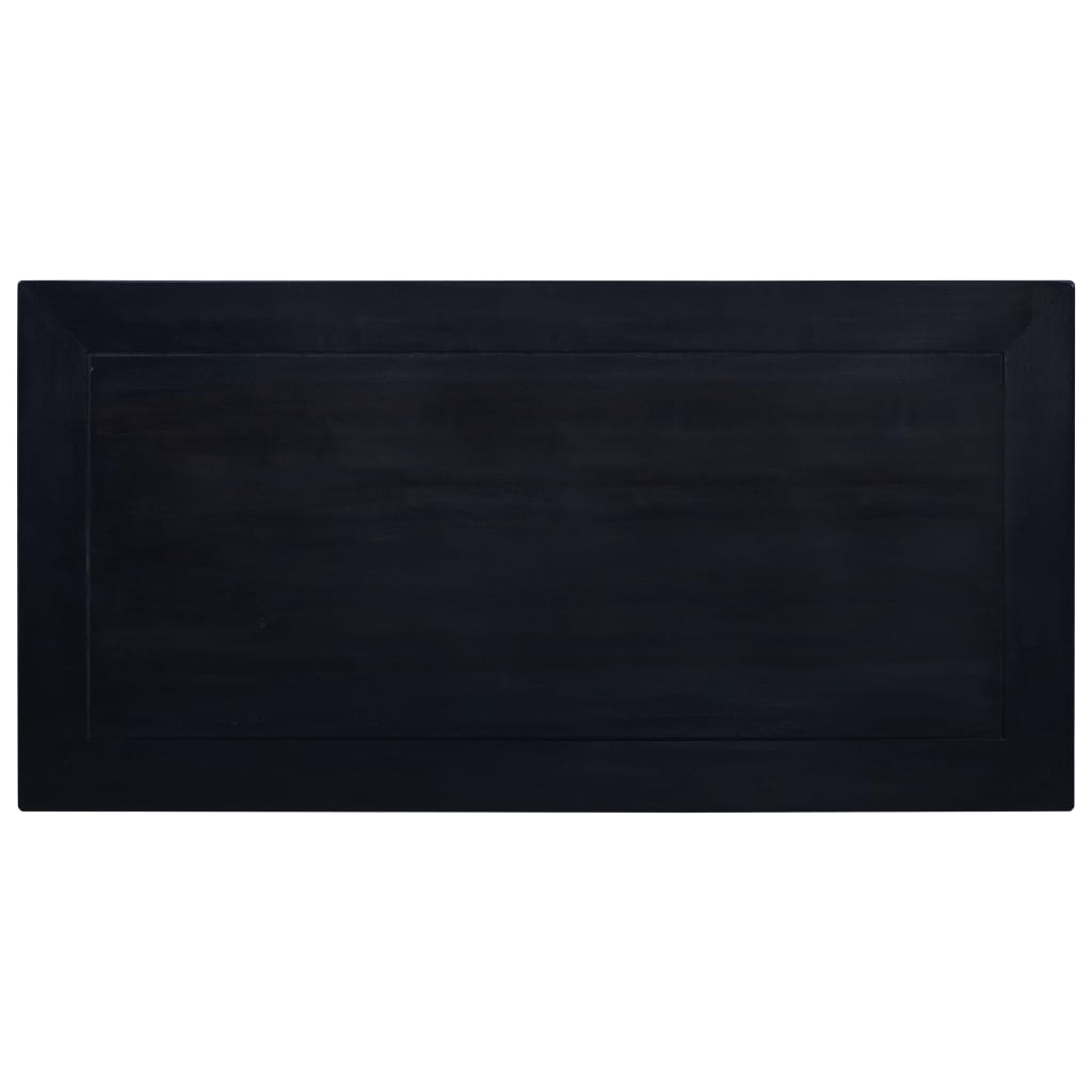 Sohvapöytä vaalea musta kahvi 100x50x30 cm täysi mahonki - Sisustajankoti.fi