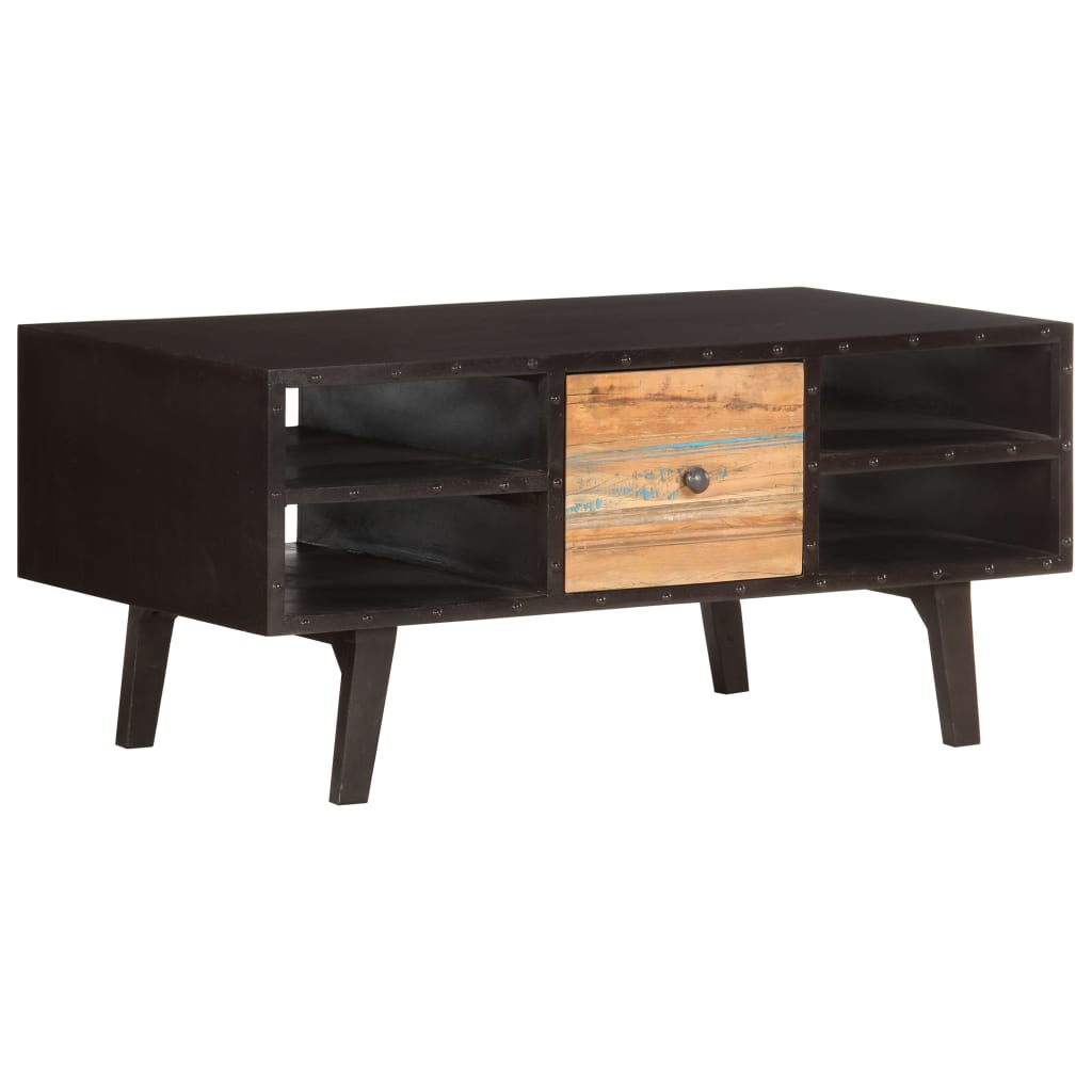 Sohvapöytä 100x50x45 cm kierrätetty täyspuu - Sisustajankoti.fi