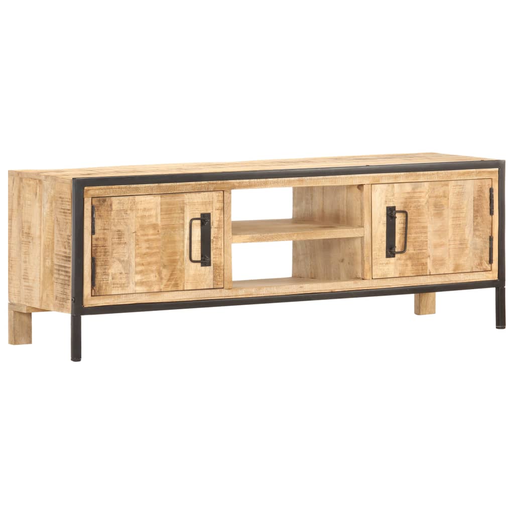 TV-taso 120x30x40 cm karkea mangopuu - Sisustajankoti.fi