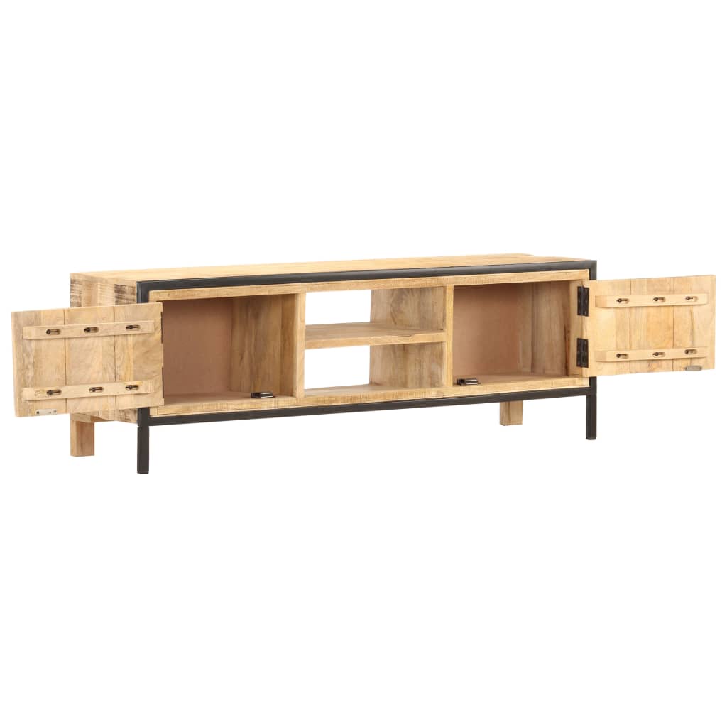 TV-taso 120x30x40 cm karkea mangopuu - Sisustajankoti.fi