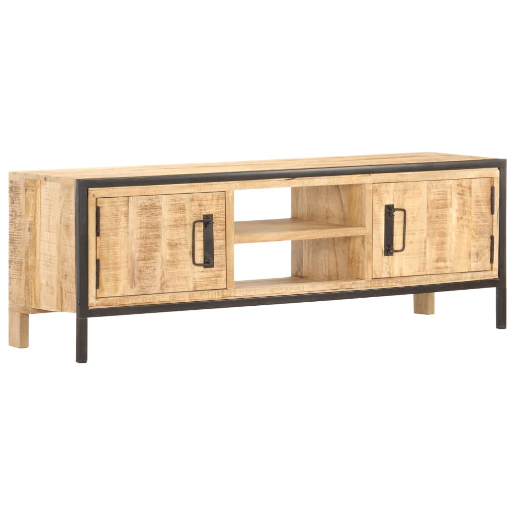 TV-taso 120x30x40 cm karkea mangopuu - Sisustajankoti.fi