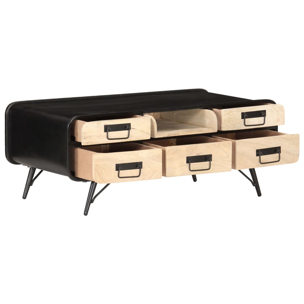 Sohvapöytä 100x50x40 cm täysi mangopuu - Sisustajankoti.fi