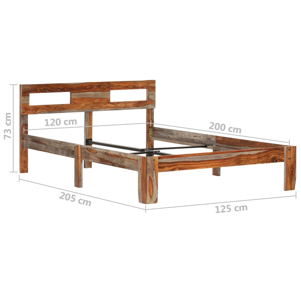 Sängynrunko täysi seesampuu 120x200 cm - Sisustajankoti.fi