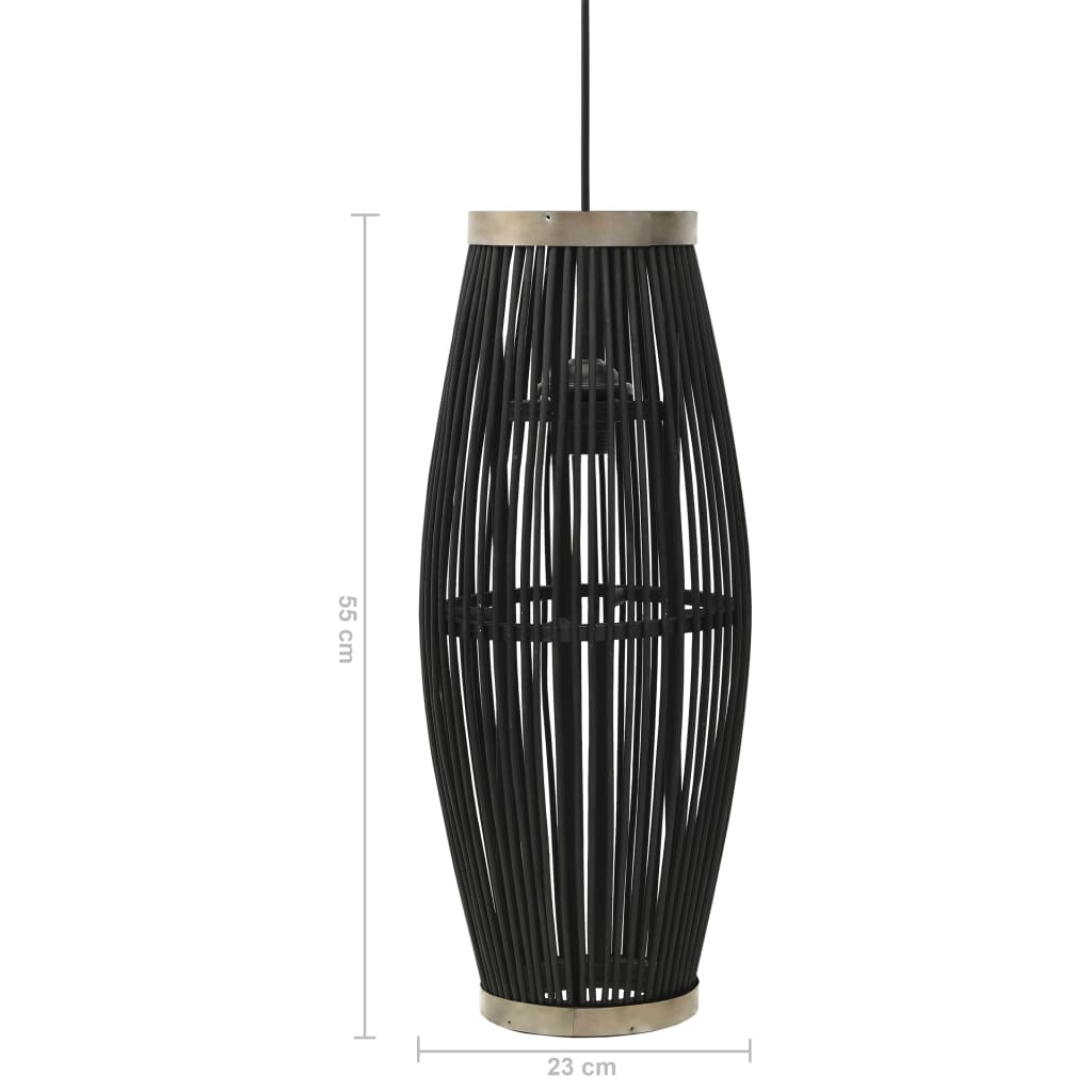 Riippuvalaisin musta paju 40 W 23x55 cm ovaali E27 - Sisustajankoti.fi