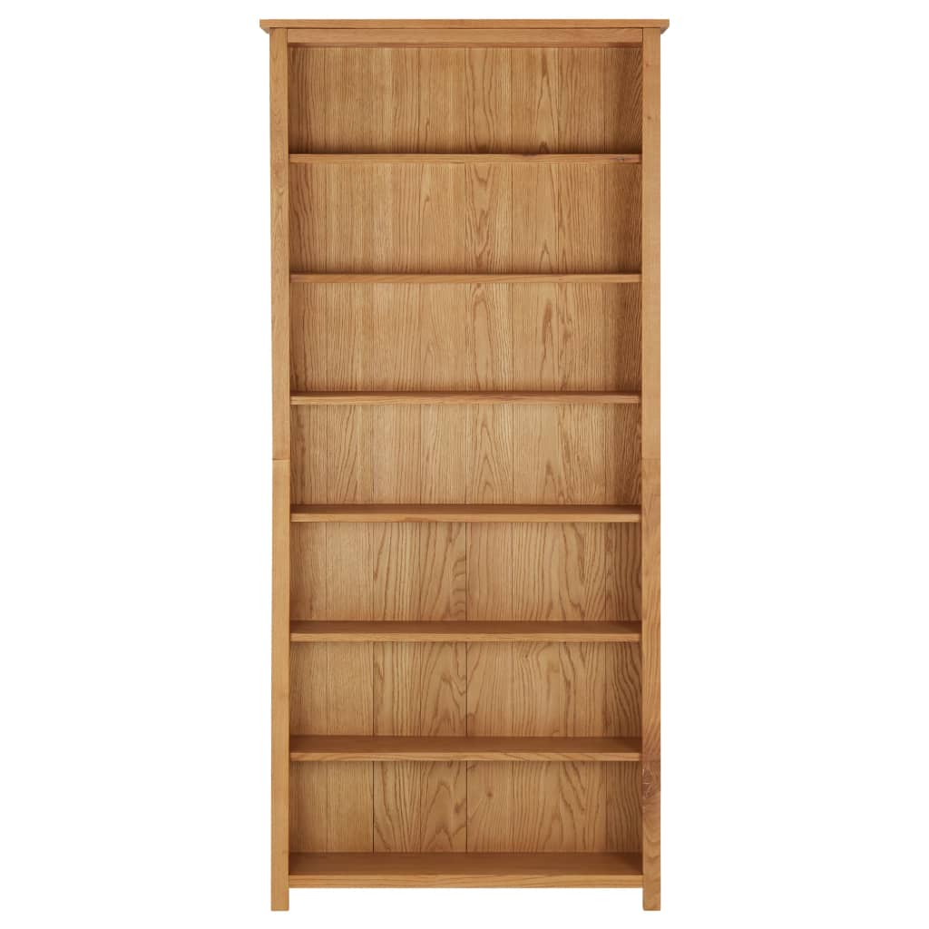7-kerroksinen kirjahylly 90x22,5x200 cm täysi tammi - Sisustajankoti.fi