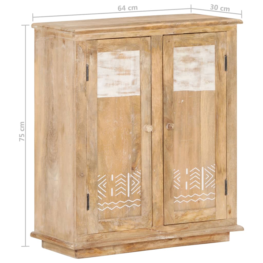 Senkki 64x30x75 cm täysi mangopuu - Sisustajankoti.fi