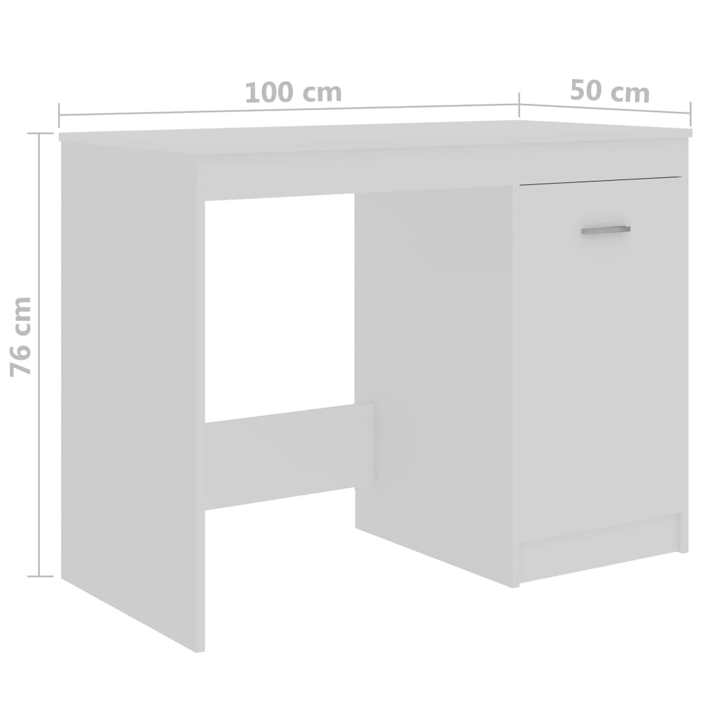 Työpöytä valkoinen 140x50x76 cm - Sisustajankoti.fi