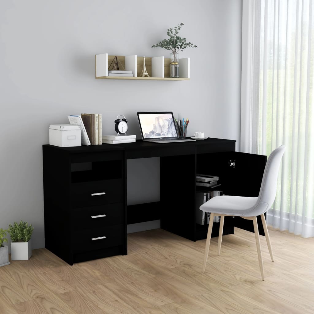 Työpöytä musta 140x50x76 cm - Sisustajankoti.fi