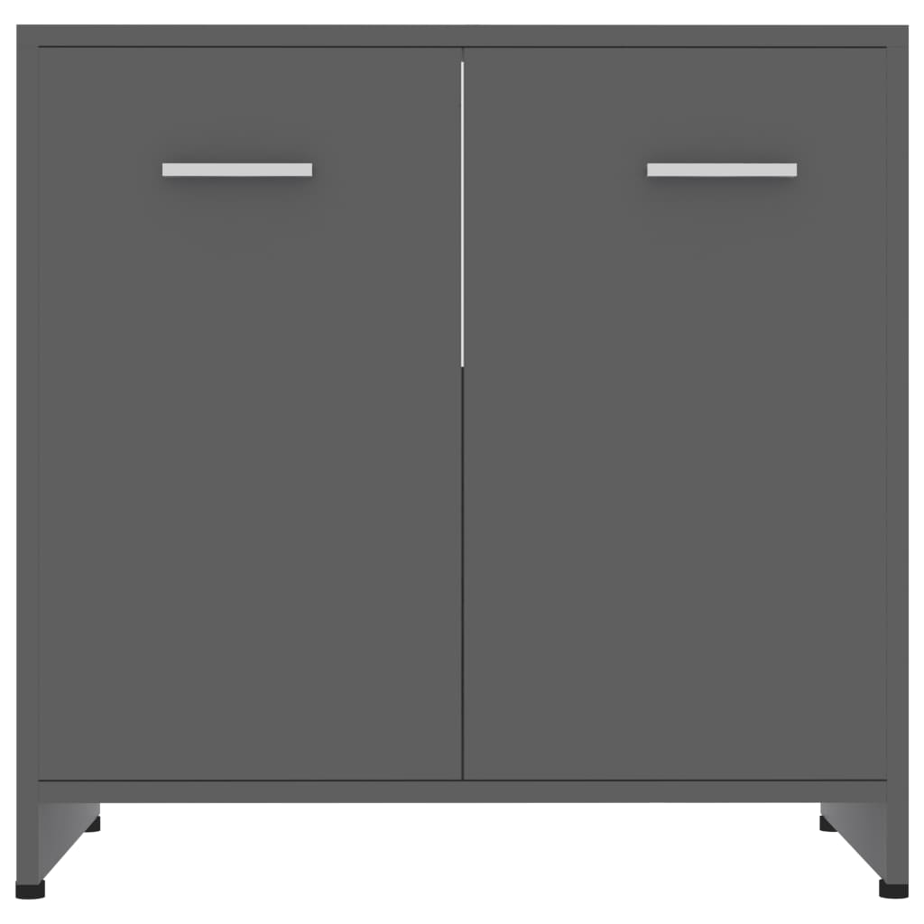 Kylpyhuonekaappi harmaa 60x33x58 cm - Sisustajankoti.fi