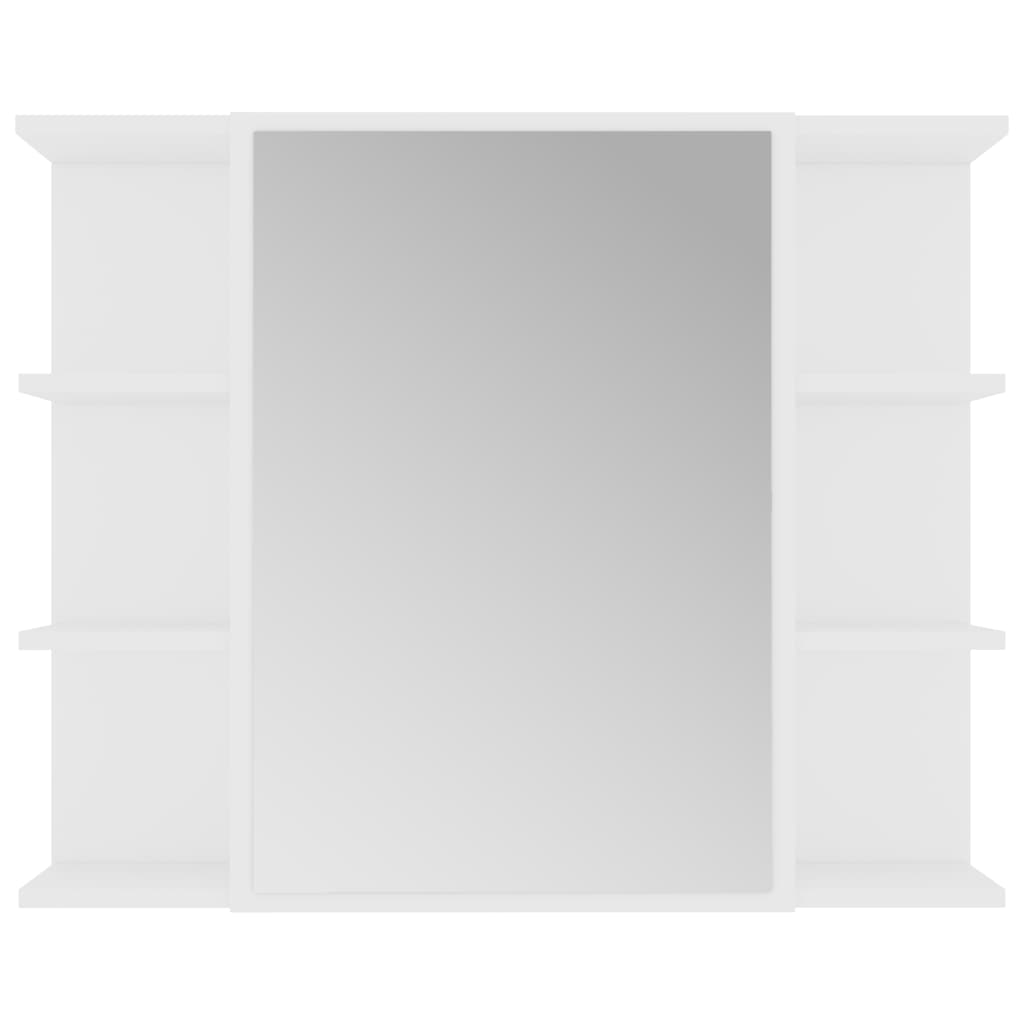 Kylpyhuoneen peilikaappi valkoinen 80x20,5x64 cm - Sisustajankoti.fi