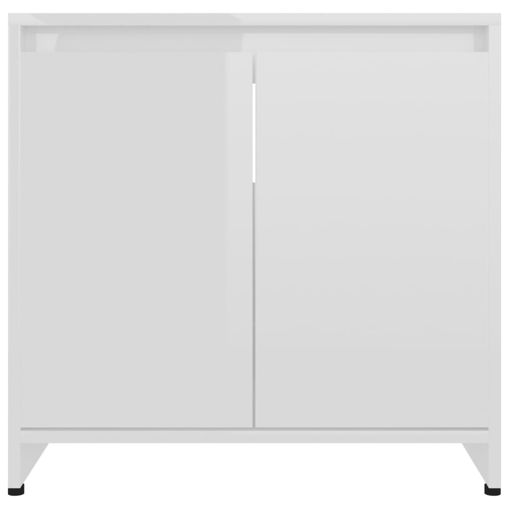 Kylpyhuonekaappi korkeakiilto valkoinen 60x33x58 cm - Sisustajankoti.fi