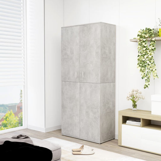 Kenkäkaappi betoninharmaa 80x39x178 cm - Sisustajankoti.fi