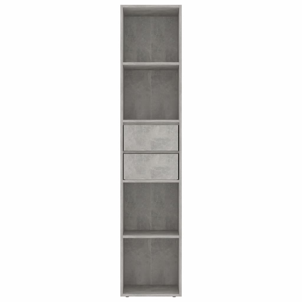 Kirjahylly betoninharmaa 36x30x171 cm - Sisustajankoti.fi