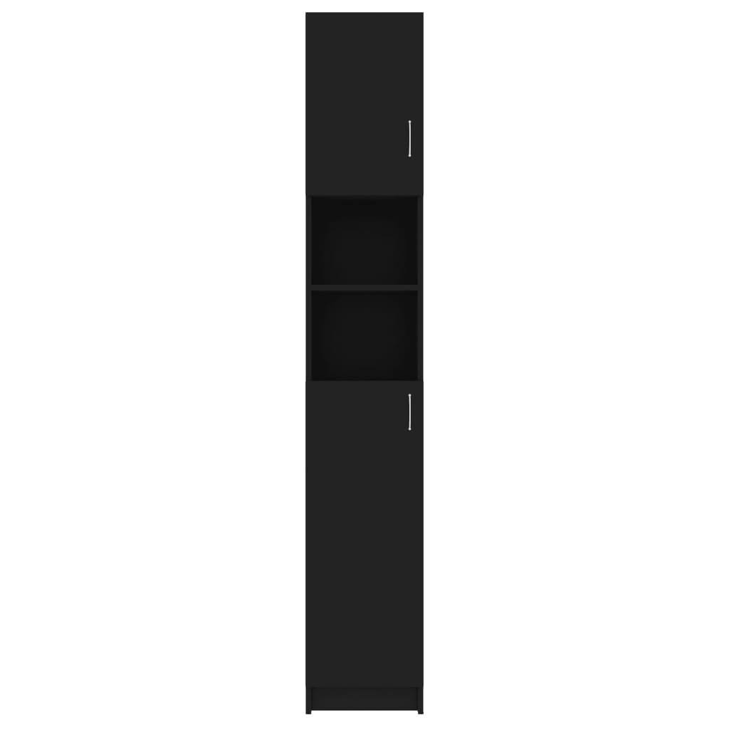 Kylpyhuonekaappi musta 32x25,5x190 cm - Sisustajankoti.fi