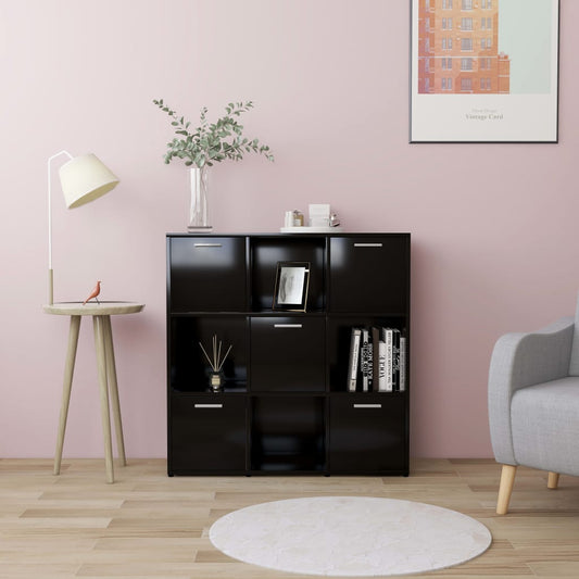 Kirjahylly musta 90x30x90 cm - Sisustajankoti.fi