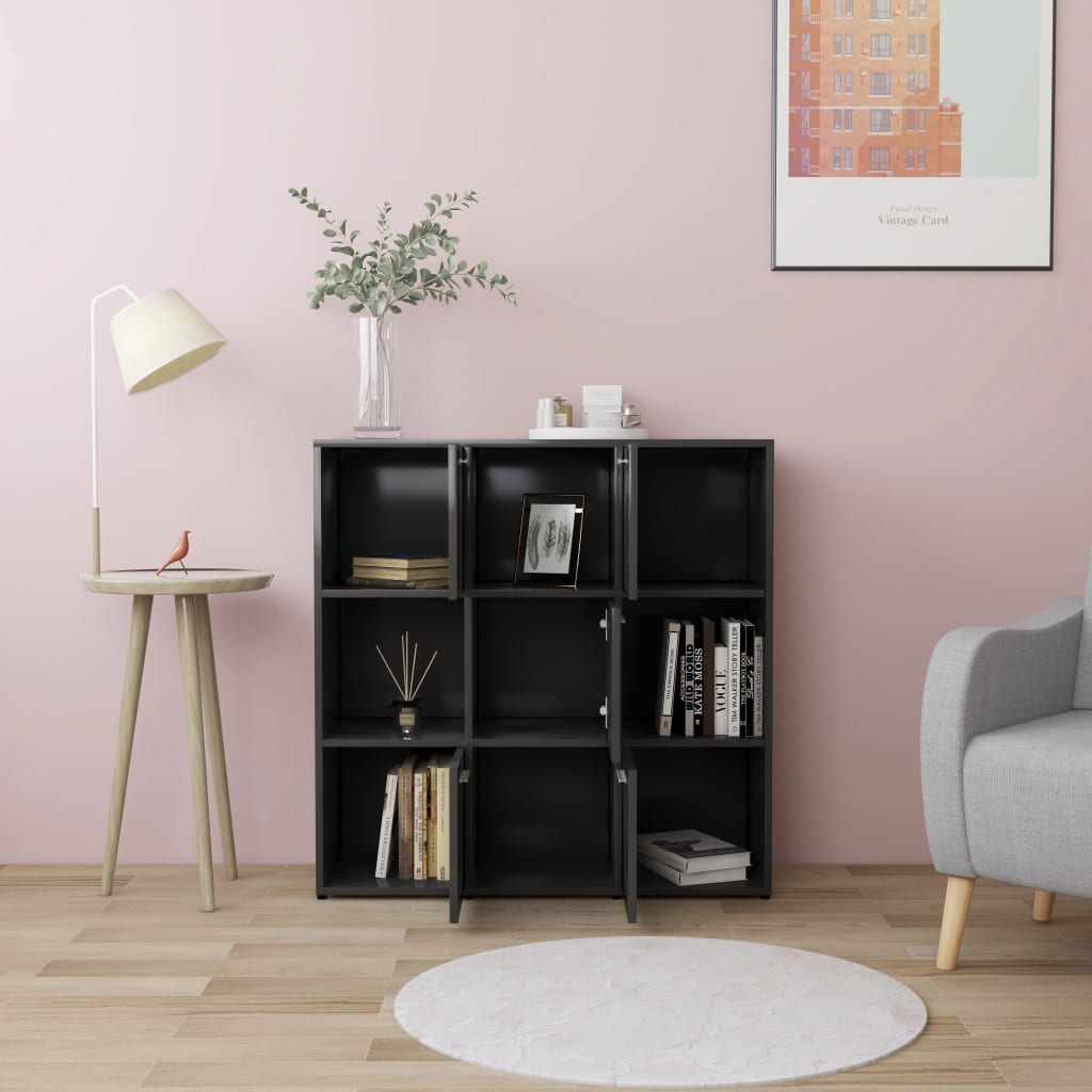 Kirjahylly harmaa 90x30x90 cm - Sisustajankoti.fi