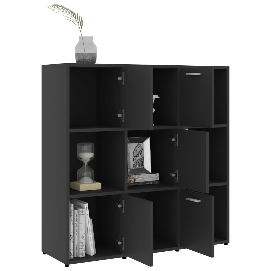 Kirjahylly harmaa 90x30x90 cm - Sisustajankoti.fi