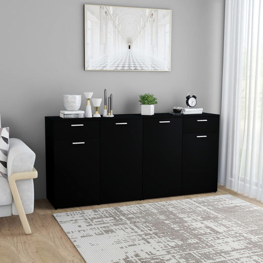 Senkki musta 160x36x75 cm - Sisustajankoti.fi
