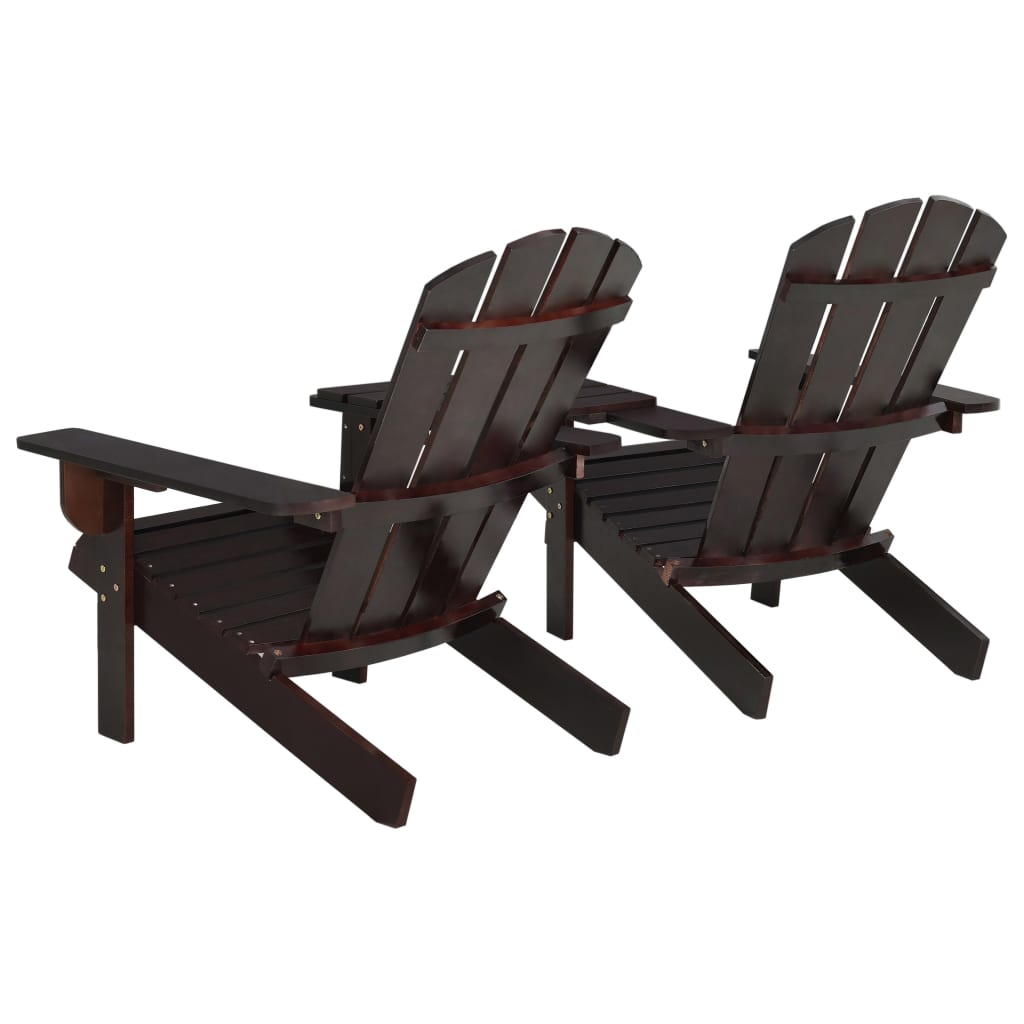 Adirondack-puutarhatuoli täysi kuusi ruskea - Sisustajankoti.fi