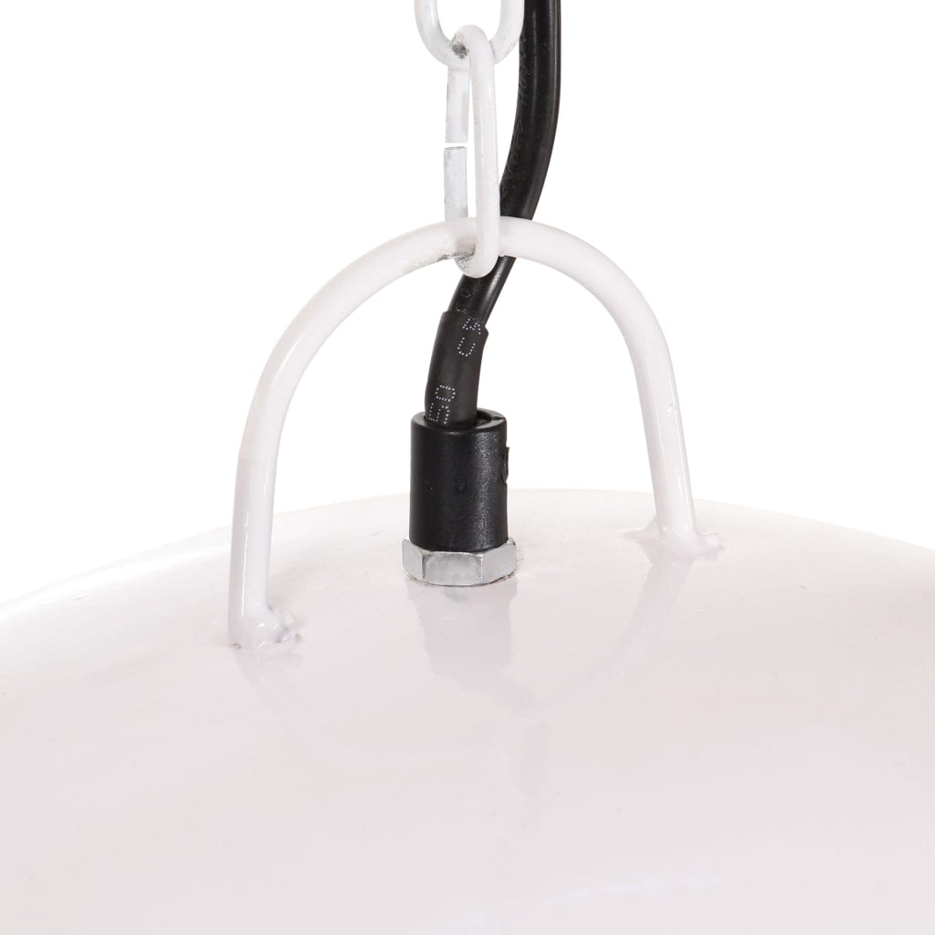 Teollistyylinen riippuvalaisin 25 W valkoinen pyöreä 41 cm E27 - Sisustajankoti.fi