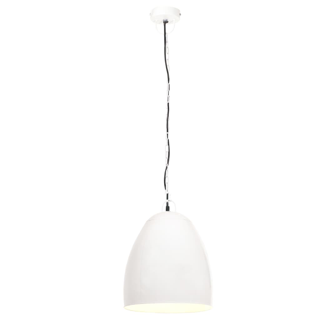 Teollistyylinen riippuvalaisin 25 W valkoinen pyöreä 42 cm E27 - Sisustajankoti.fi