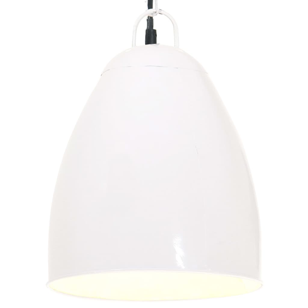 Teollistyylinen riippuvalaisin 25 W valkoinen pyöreä 32 cm E27 - Sisustajankoti.fi