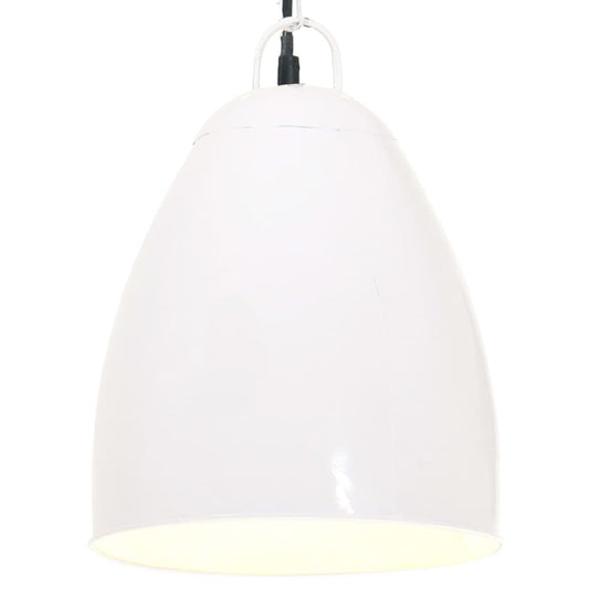 Teollistyylinen riippuvalaisin 25 W valkoinen pyöreä 32 cm E27 - Sisustajankoti.fi