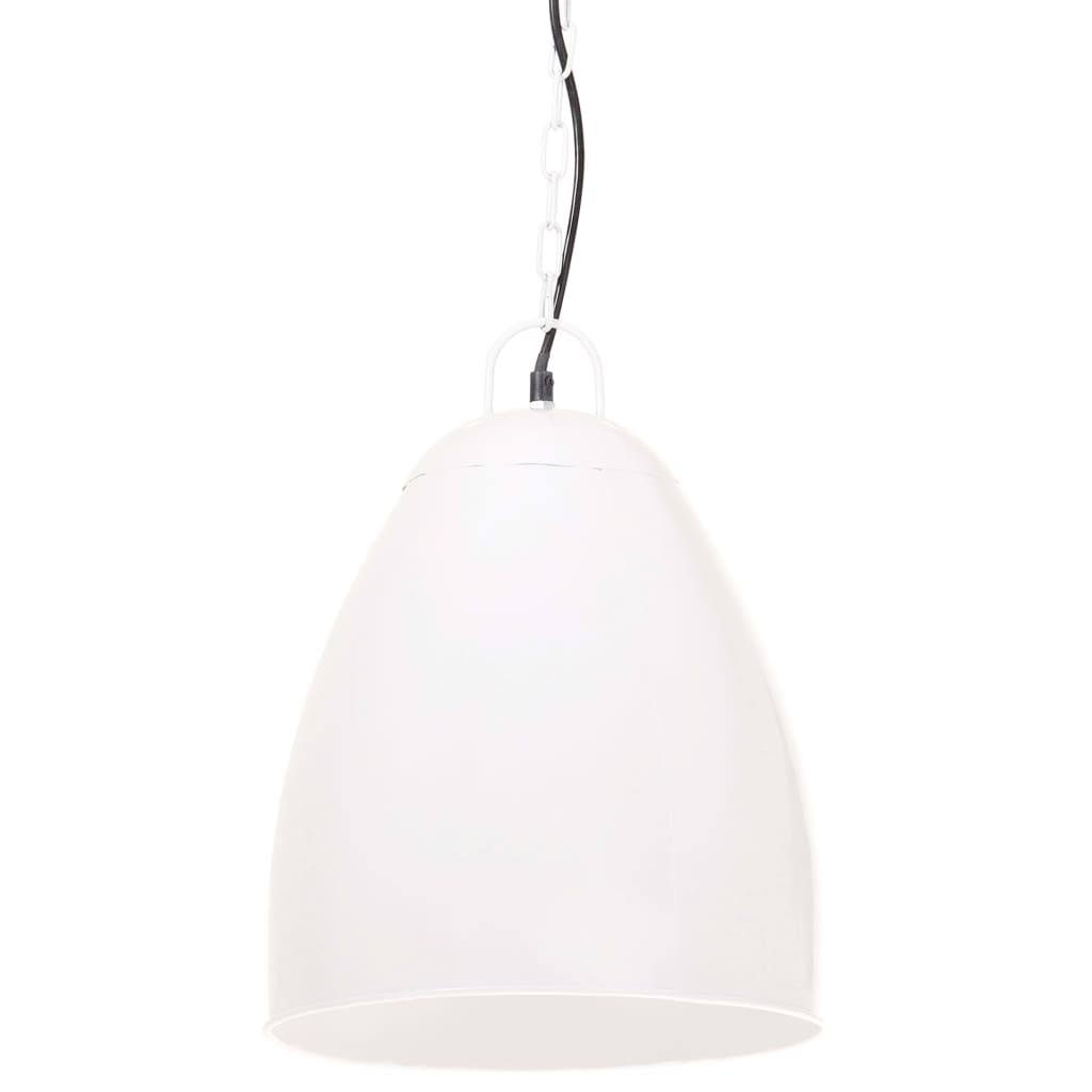 Teollistyylinen riippuvalaisin 25 W valkoinen pyöreä 32 cm E27 - Sisustajankoti.fi