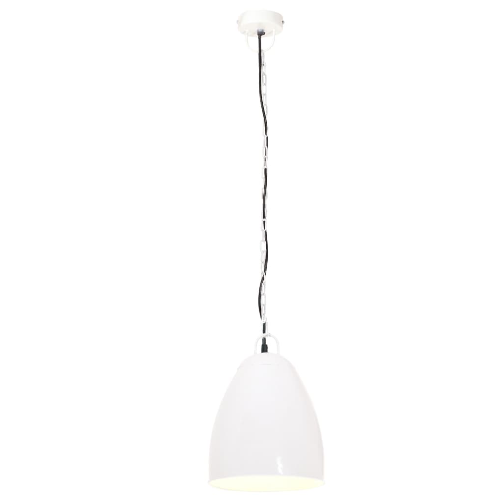 Teollistyylinen riippuvalaisin 25 W valkoinen pyöreä 32 cm E27 - Sisustajankoti.fi