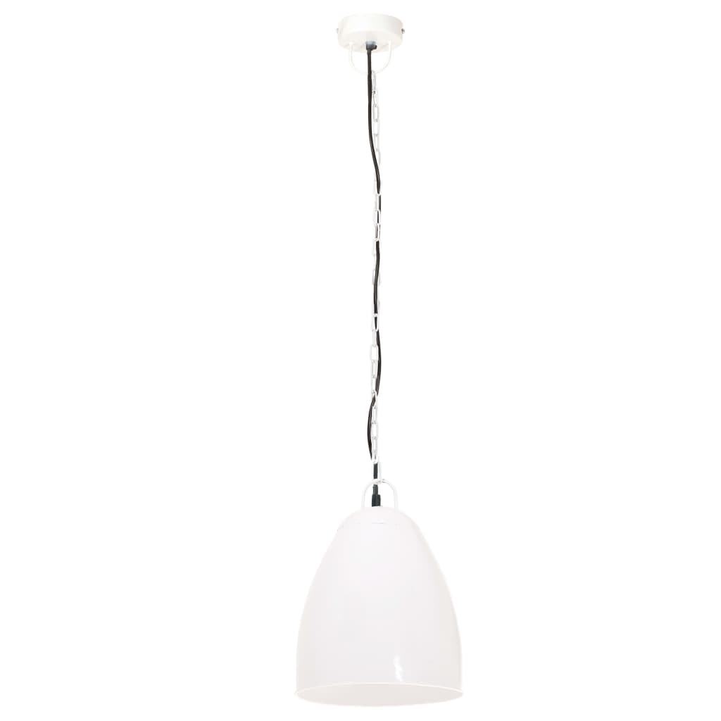 Teollistyylinen riippuvalaisin 25 W valkoinen pyöreä 32 cm E27 - Sisustajankoti.fi
