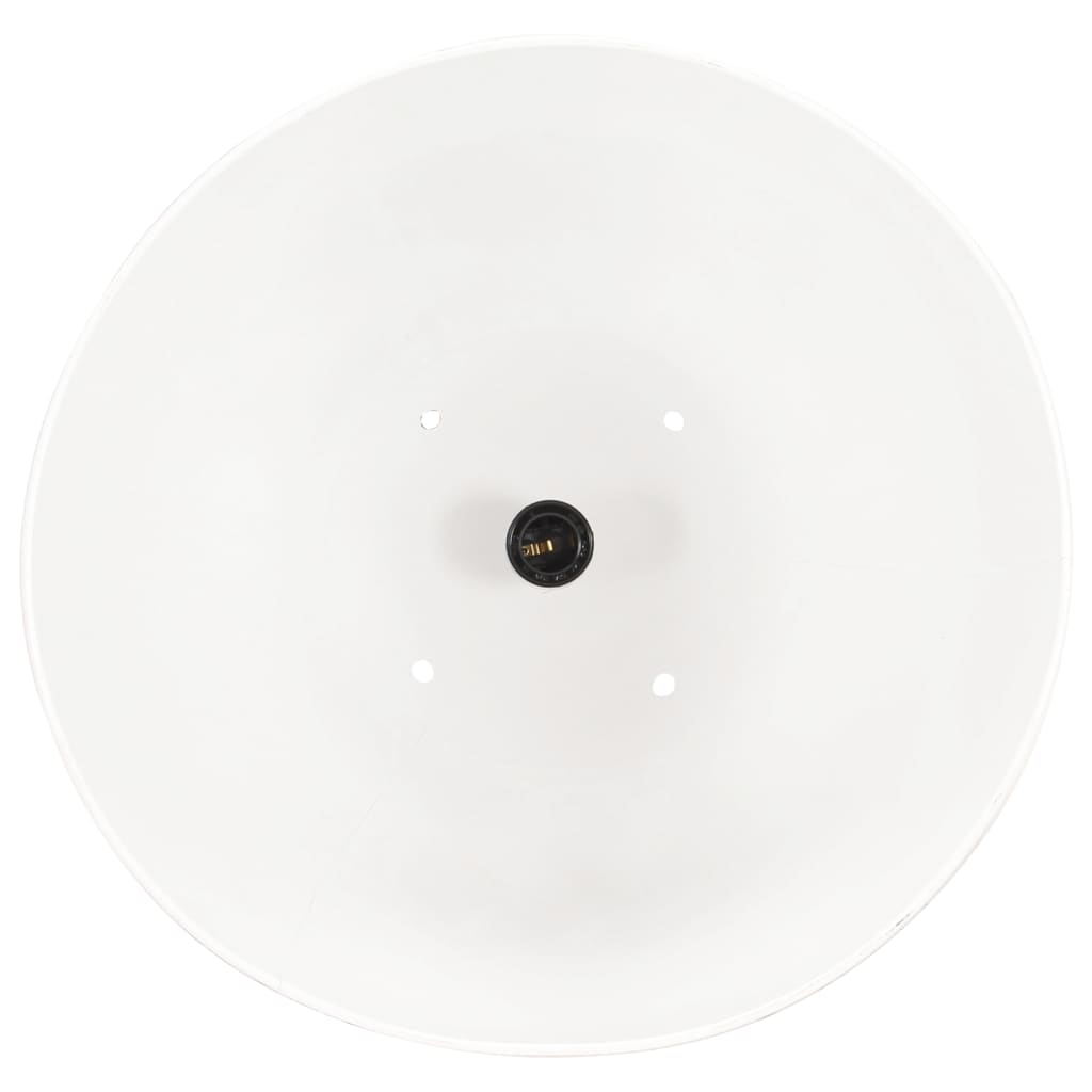 Teollistyylinen riippuvalaisin 25 W valkoinen pyöreä 32 cm E27 - Sisustajankoti.fi